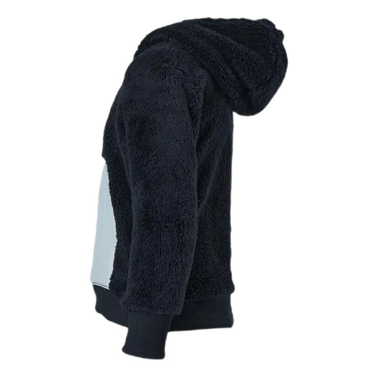 Air Sherpa Half Zip Hoodie Junior Black/Grey