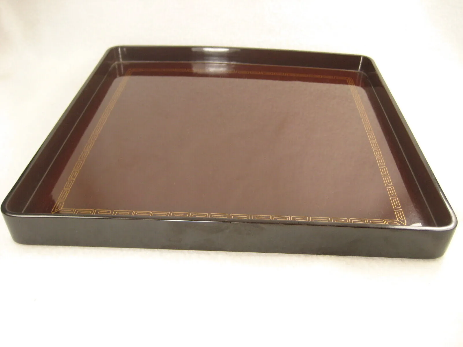 Antique Signed Japanese Taisho Era (C1915)  Wood & Lacquer Obon Ozen Tray