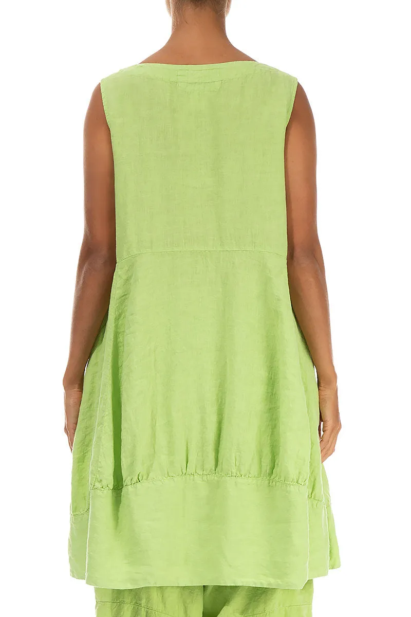Balloon Lime Linen Tunic