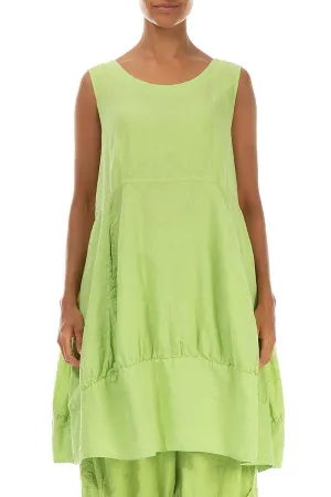 Balloon Lime Linen Tunic
