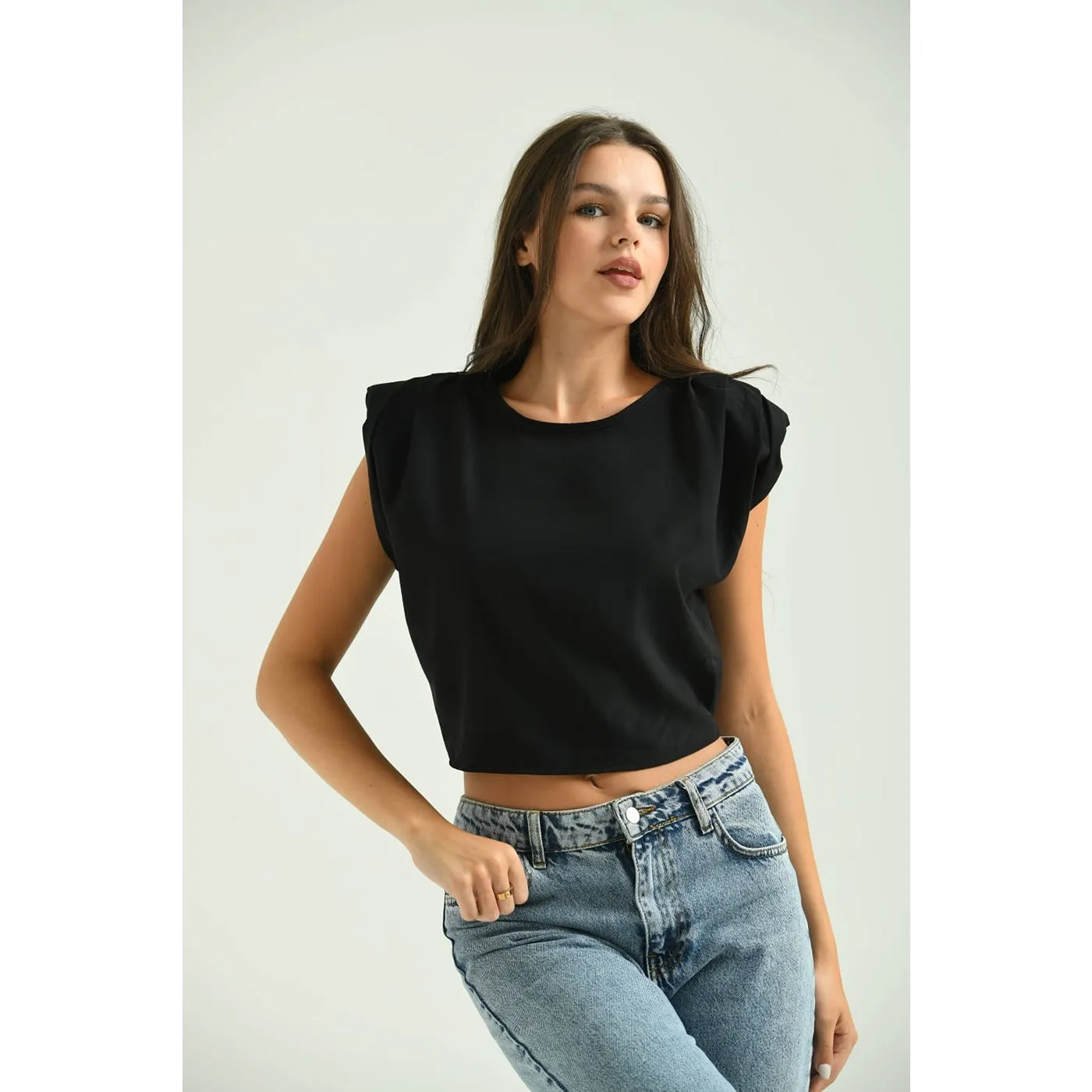 Black Sleeveless Top