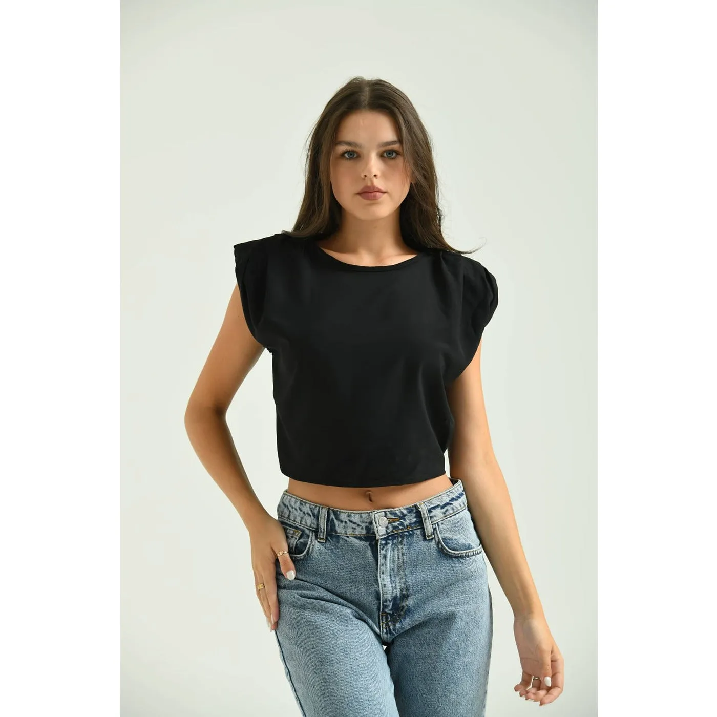 Black Sleeveless Top