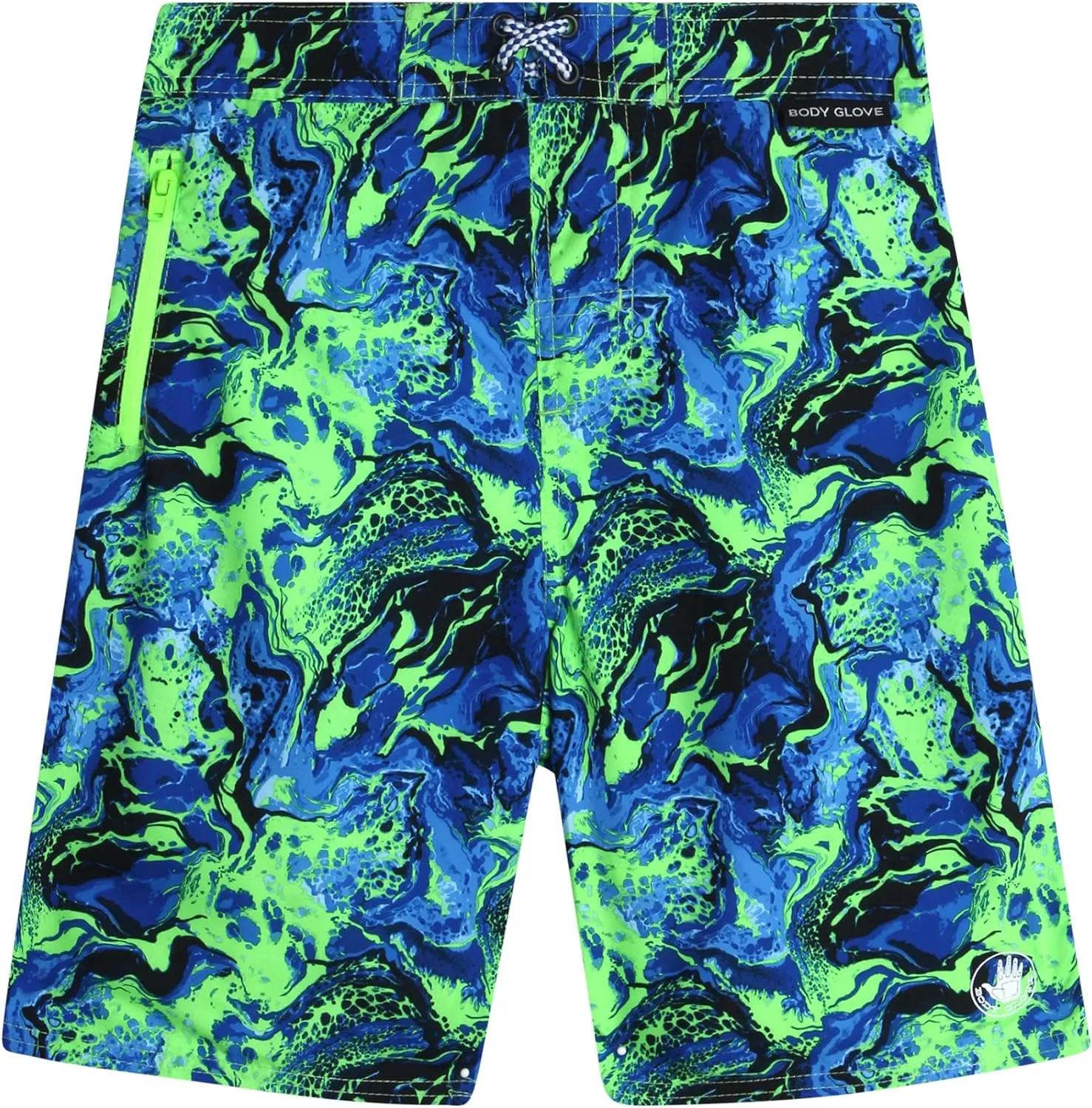Body Glove Boys' Board Shorts  2 Pack UPF 50  Quick Dry Bathing Suit Swim Trunk (Size: 8-18)
