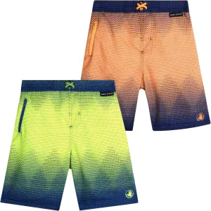 Body Glove Boys' Board Shorts  2 Pack UPF 50  Quick Dry Bathing Suit Swim Trunk (Size: 8-18)