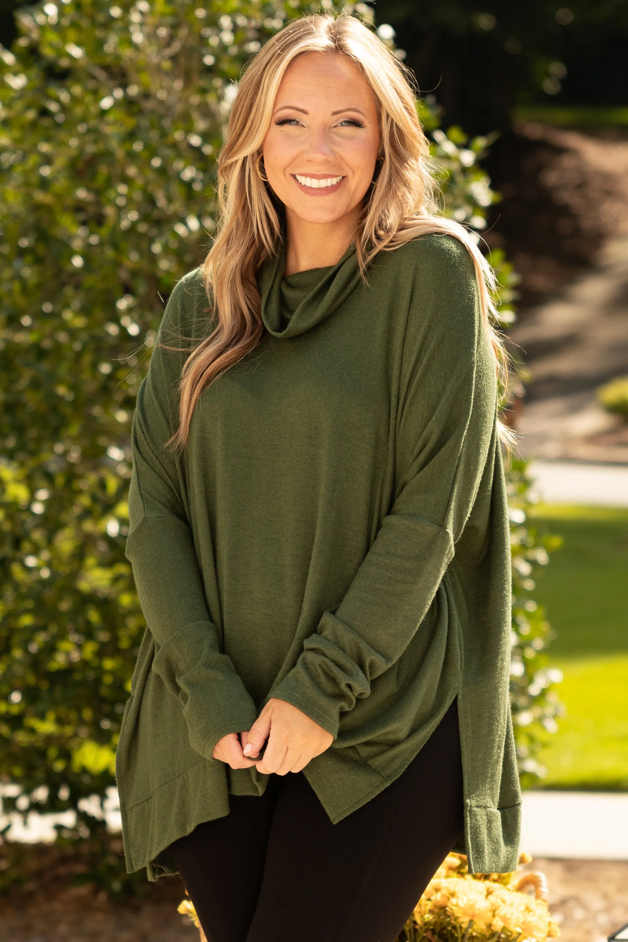 Cozy Dreams Top, Olive