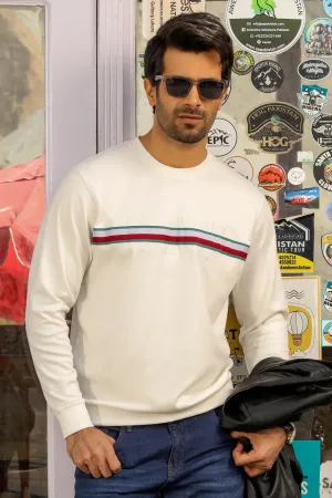 Crew Neck Embroidered Sweatshirt