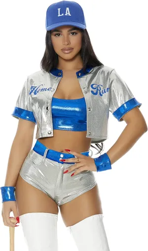 Forplay womens Home Run Baseball Player Costume
