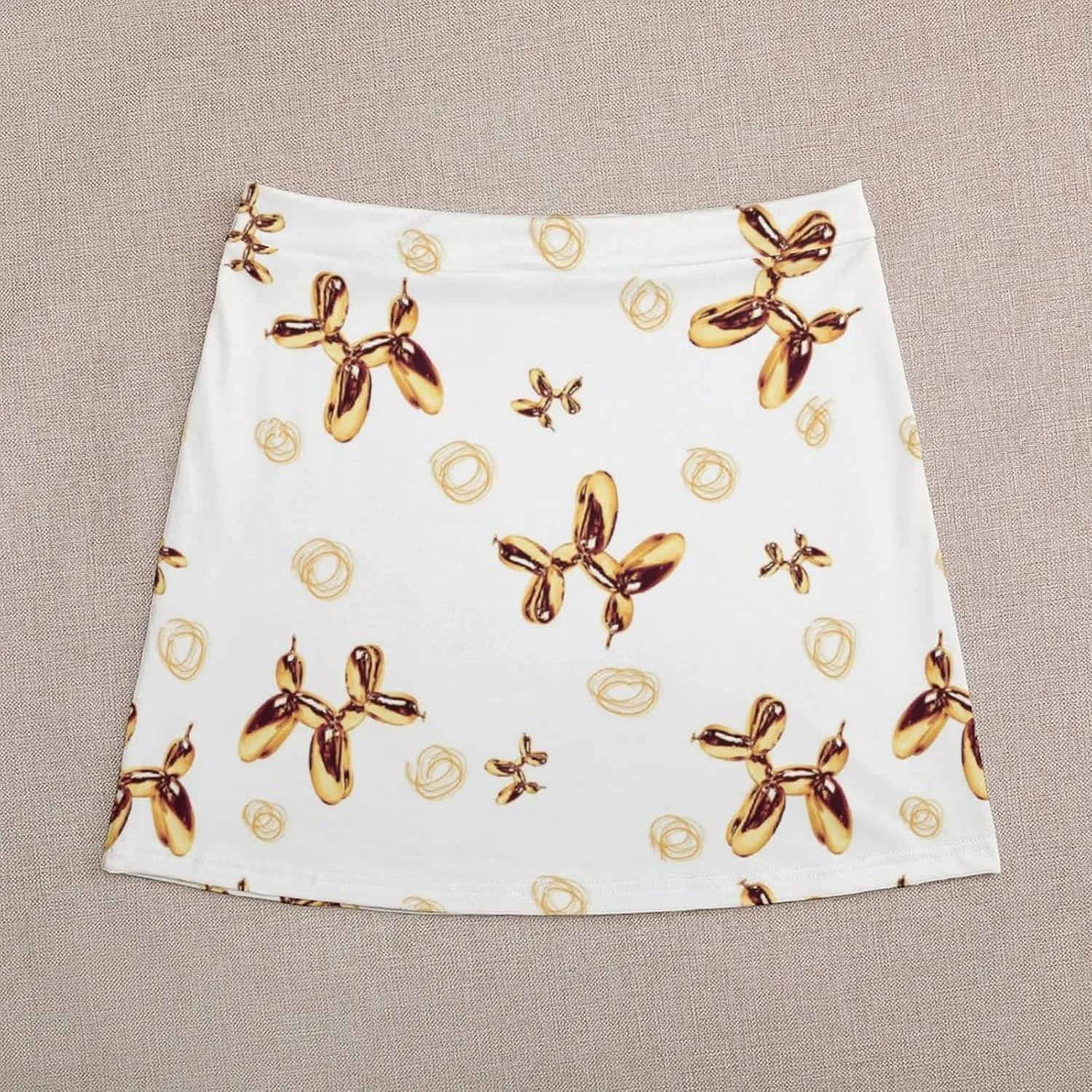 Graffiti Colorful Pattern Double Layer Stretchy Bodycon Short Mini Skirt Slim Fit Pencil Elastic Waistband