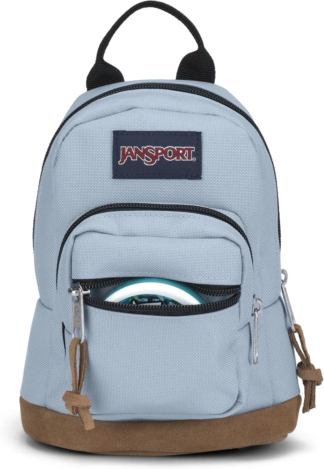 JanSport Right Pack Mini  Compact Backpack with Large Main Compartment, Front Utility Pocket, and Front Zippered Stash Pocket, Blue Dusk