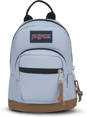 JanSport Right Pack Mini  Compact Backpack with Large Main Compartment, Front Utility Pocket, and Front Zippered Stash Pocket, Blue Dusk