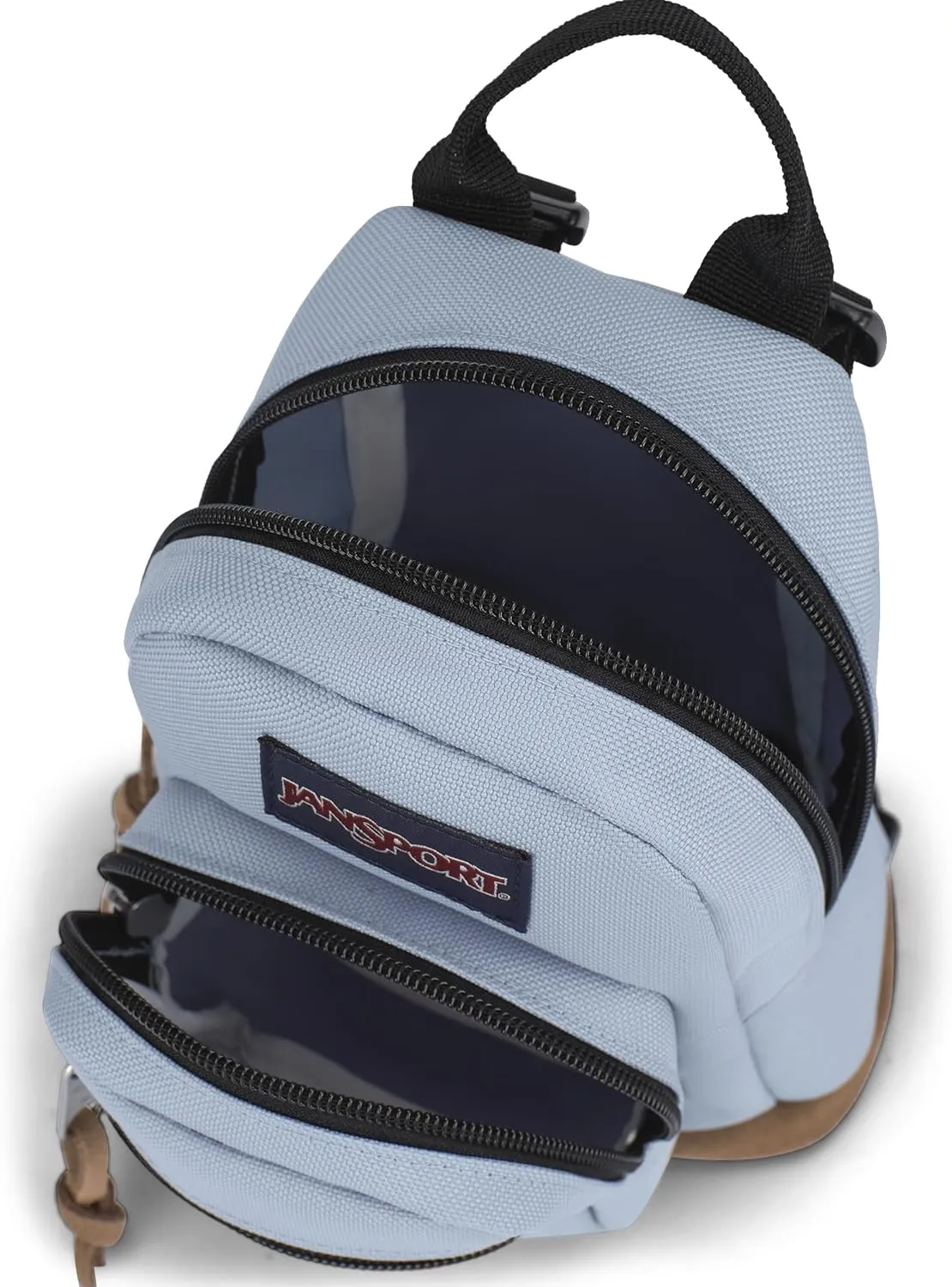 JanSport Right Pack Mini  Compact Backpack with Large Main Compartment, Front Utility Pocket, and Front Zippered Stash Pocket, Blue Dusk