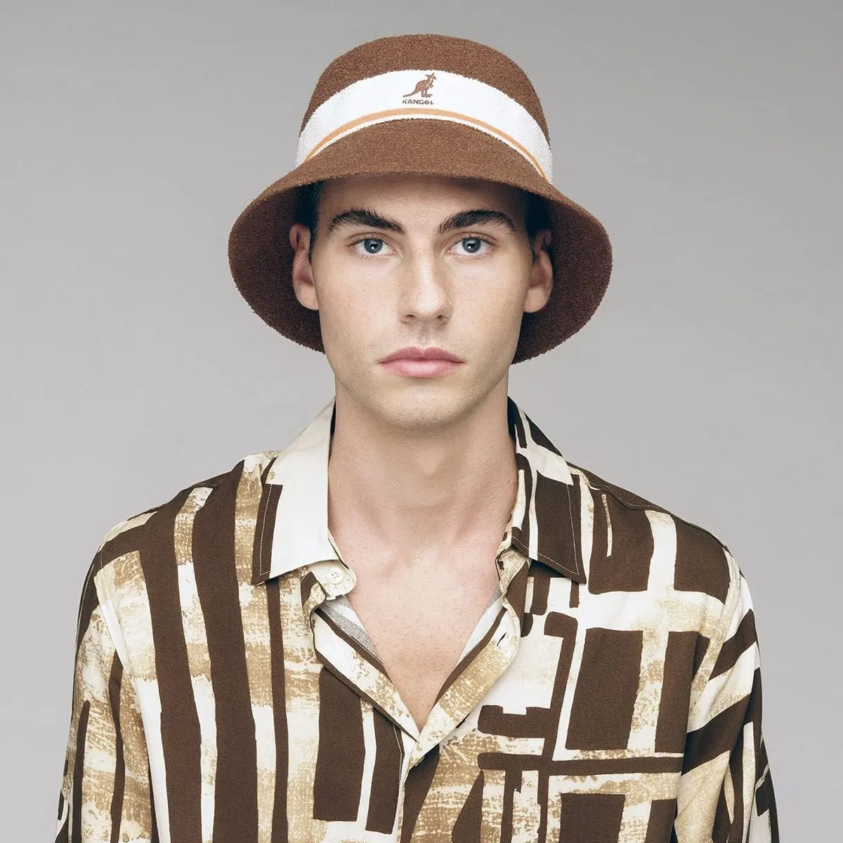 Kangol Bermuda Stripe Bucket - Electric Pink/M Bucket Hat
