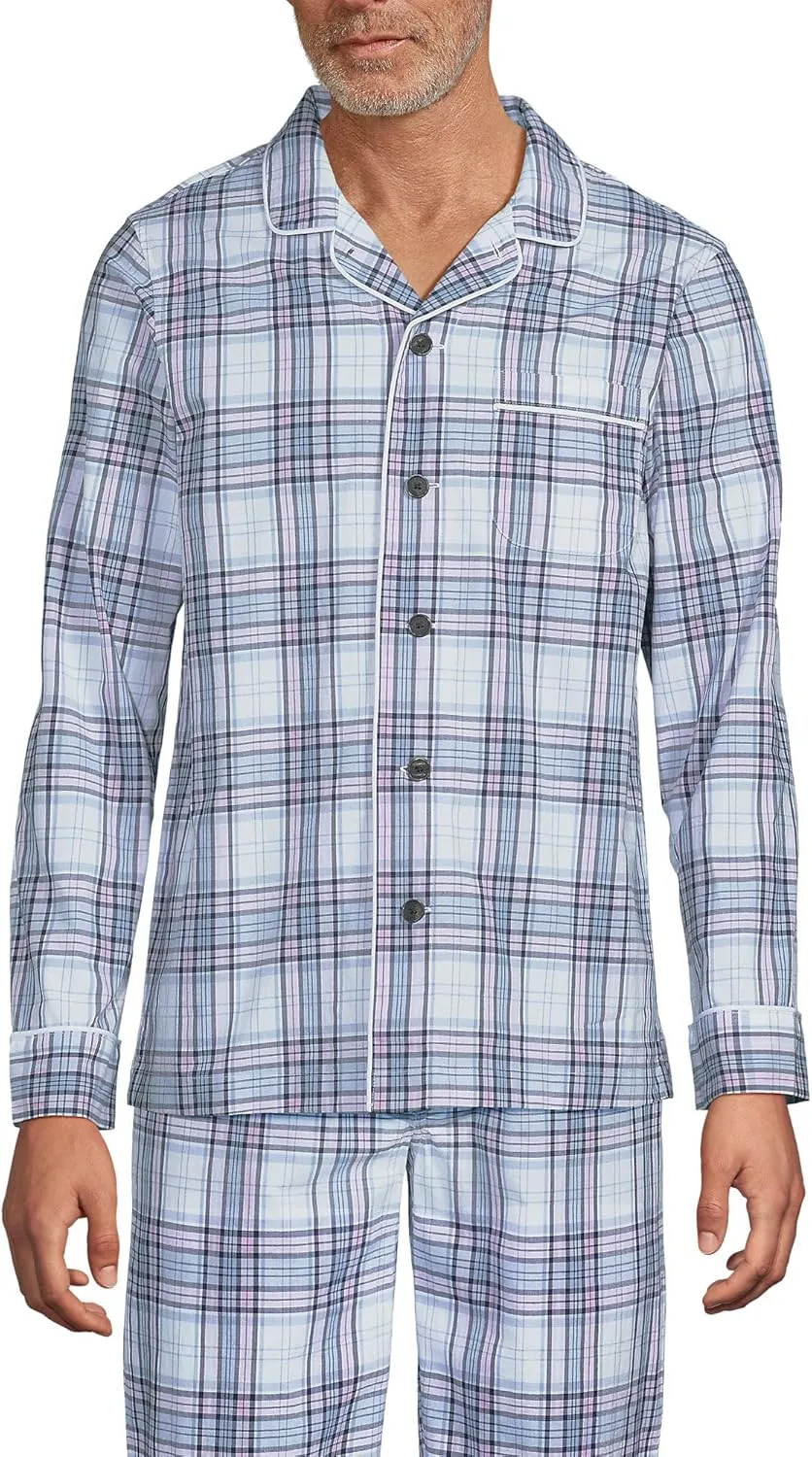 Lands' End Men's Essential Pajama Shirt