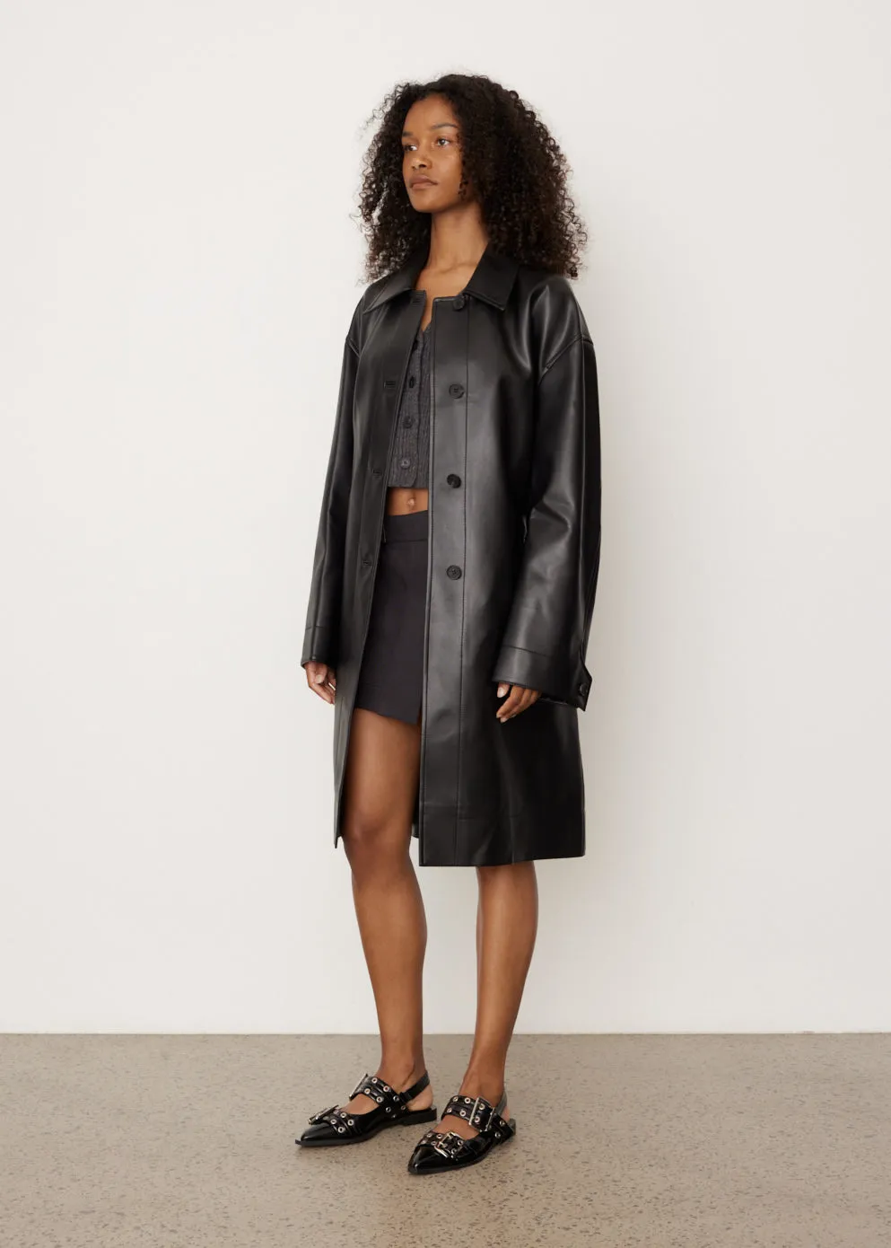 Leather Coat