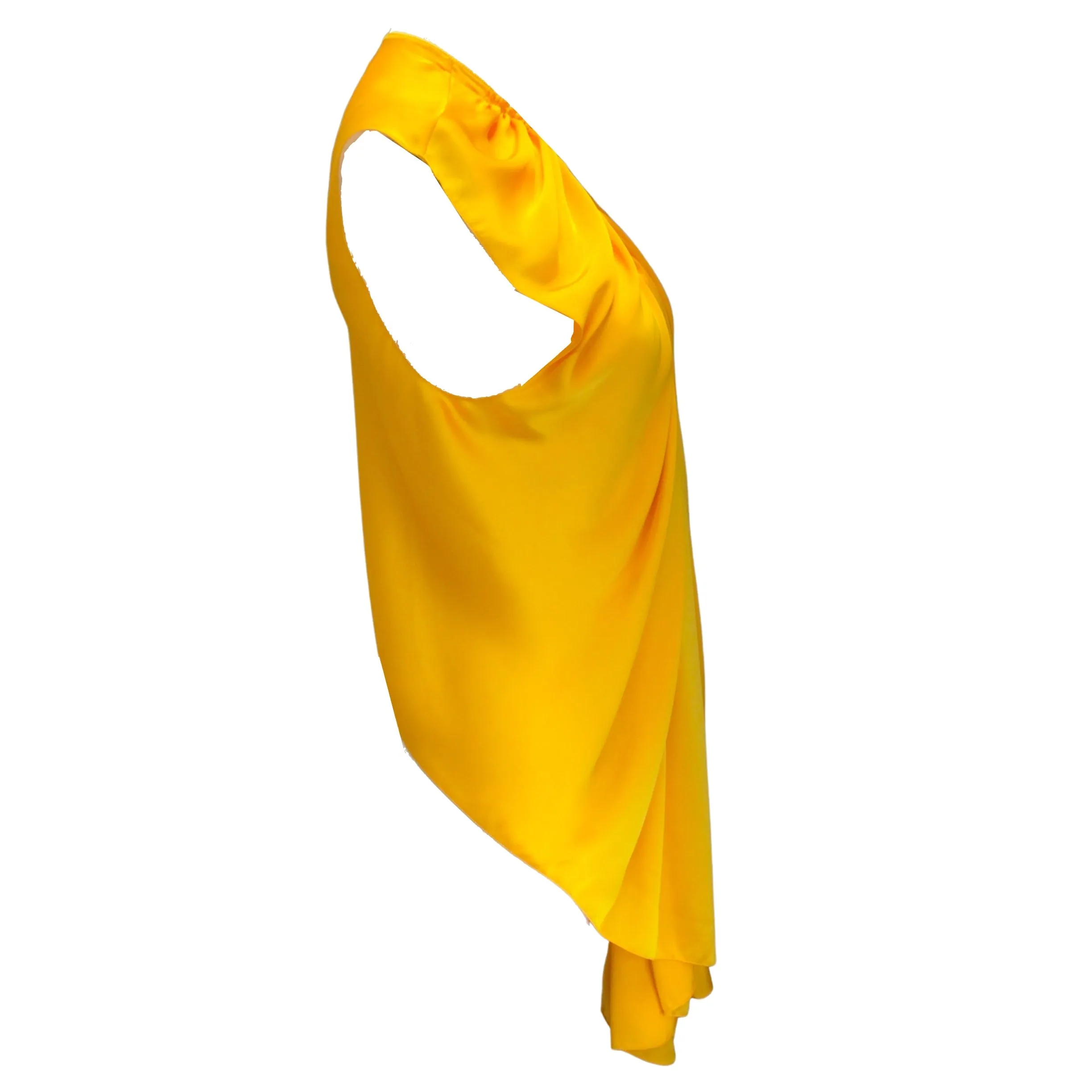 Maison Rabih Kayrouz Sunflower Draped Sleeveless Top
