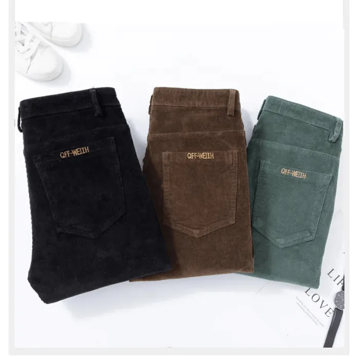 Men's Fleece-Lined Corduroy Pants: Warm Winter Trousers