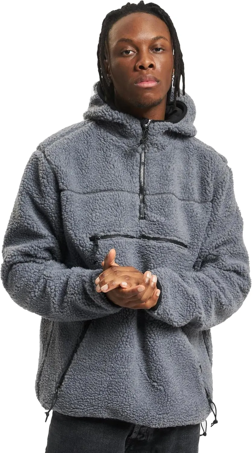 Men's Hooded Fleece Quarter Zip Pullover