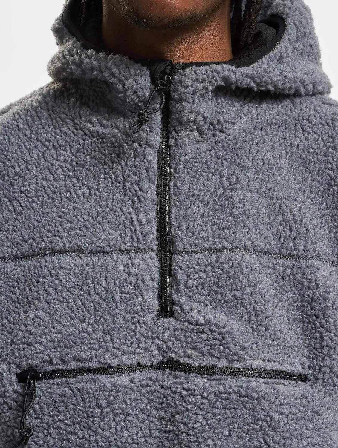 Men's Hooded Fleece Quarter Zip Pullover