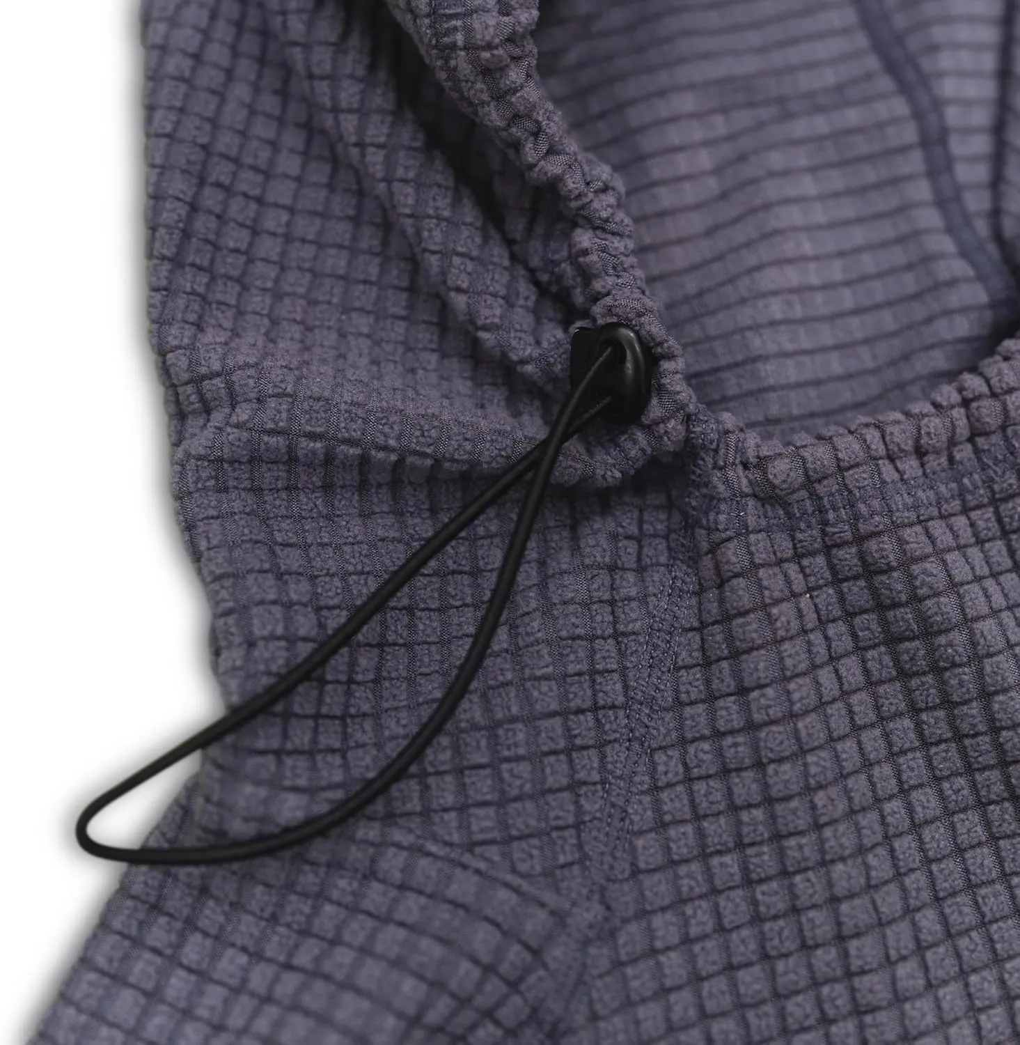 Men's Outdoor Fleece Mid-Layer Grid Hoodie For Hiking Skiing Backpacking