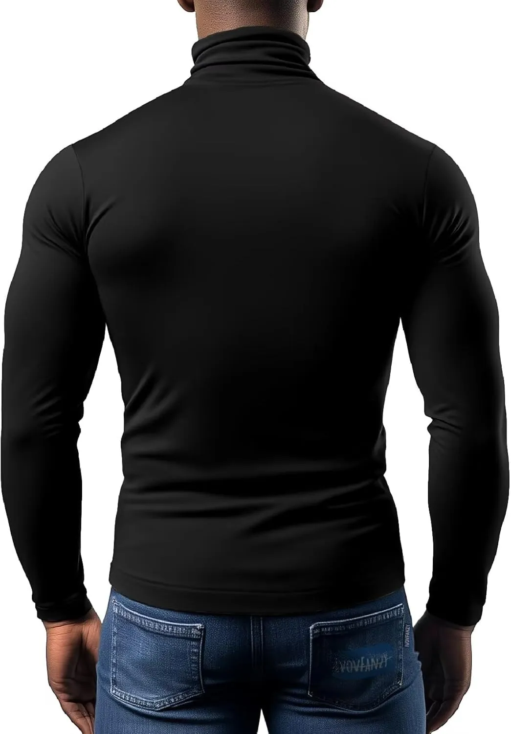 Men's Turtleneck Long Sleeve Shirts Thermal Base Layer Top Lightweight Undershirt