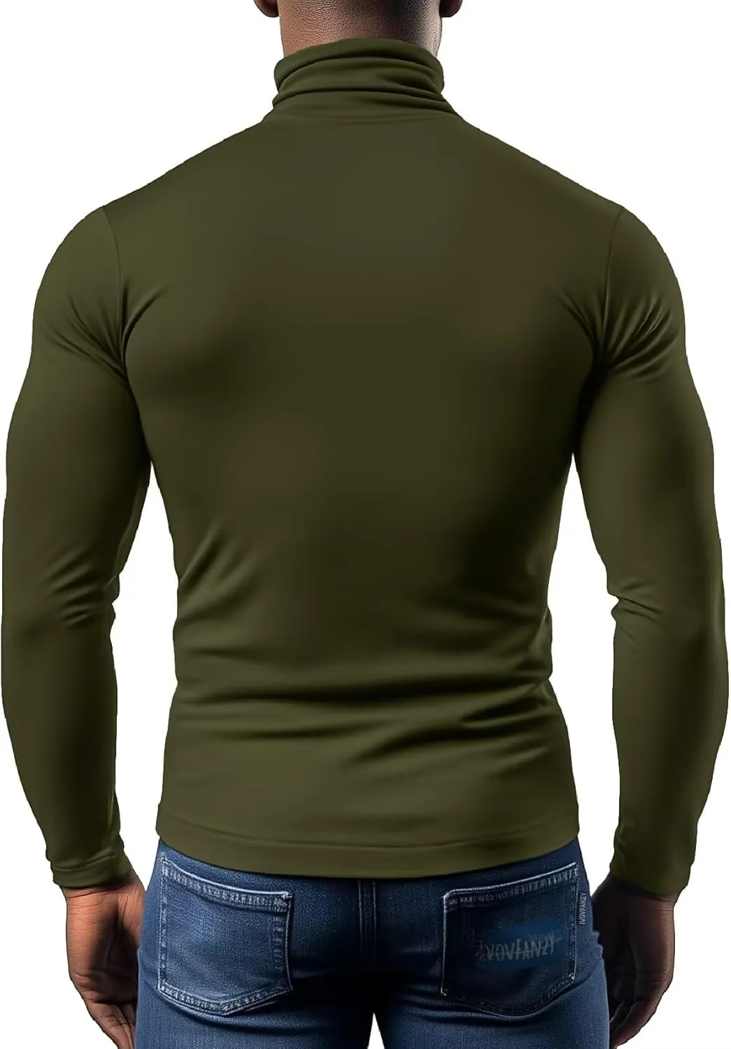 Men's Turtleneck Long Sleeve Shirts Thermal Base Layer Top Lightweight Undershirt