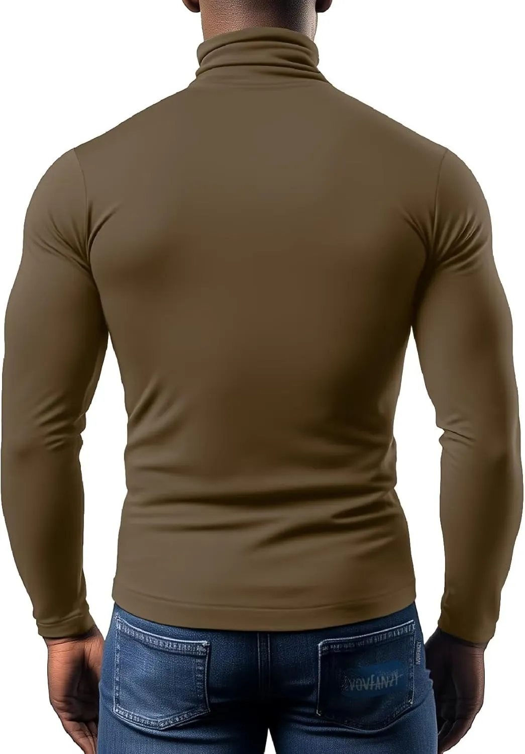 Men's Turtleneck Long Sleeve Shirts Thermal Base Layer Top Lightweight Undershirt