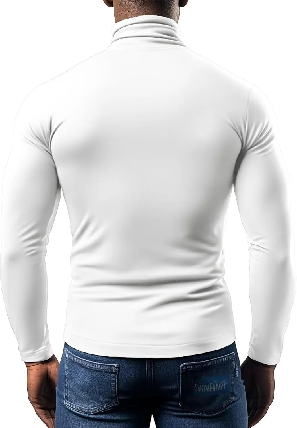 Men's Turtleneck Long Sleeve Shirts Thermal Base Layer Top Lightweight Undershirt