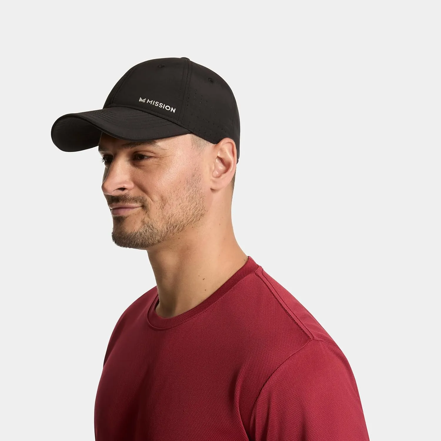 MISSION Cooling Vented Performance Hat Unisex One Size Cap for Workouts, Golf & Running, Sweat & Water Activated Technology
