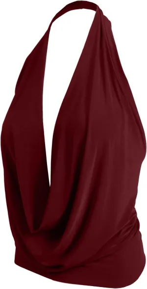 NE PEOPLE Women's Lightweight Low Cut Sexy Halter Neck [Made in USA]
