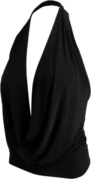NE PEOPLE Women's Lightweight Low Cut Sexy Halter Neck [Made in USA]