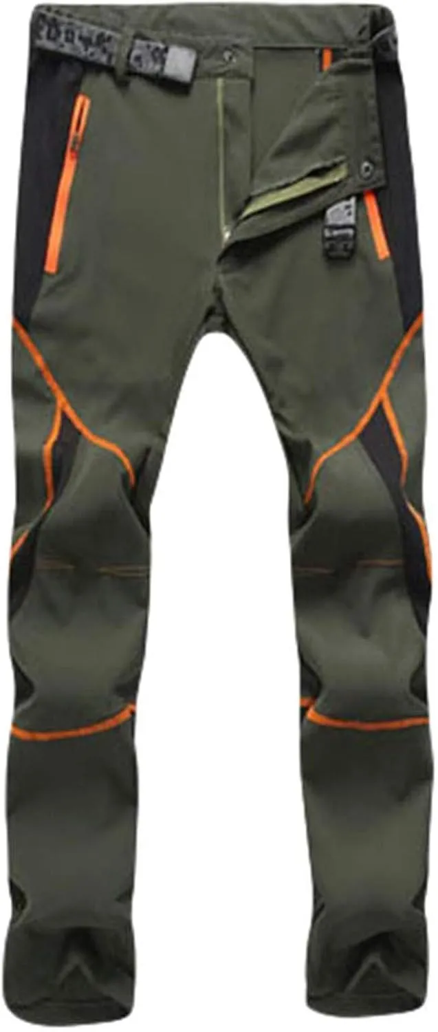 Pants For Men Men's Waterproof Pants Splice Windproof Trousers Fashion Softshell Outdoor Hiking Trousers Cargo Pants