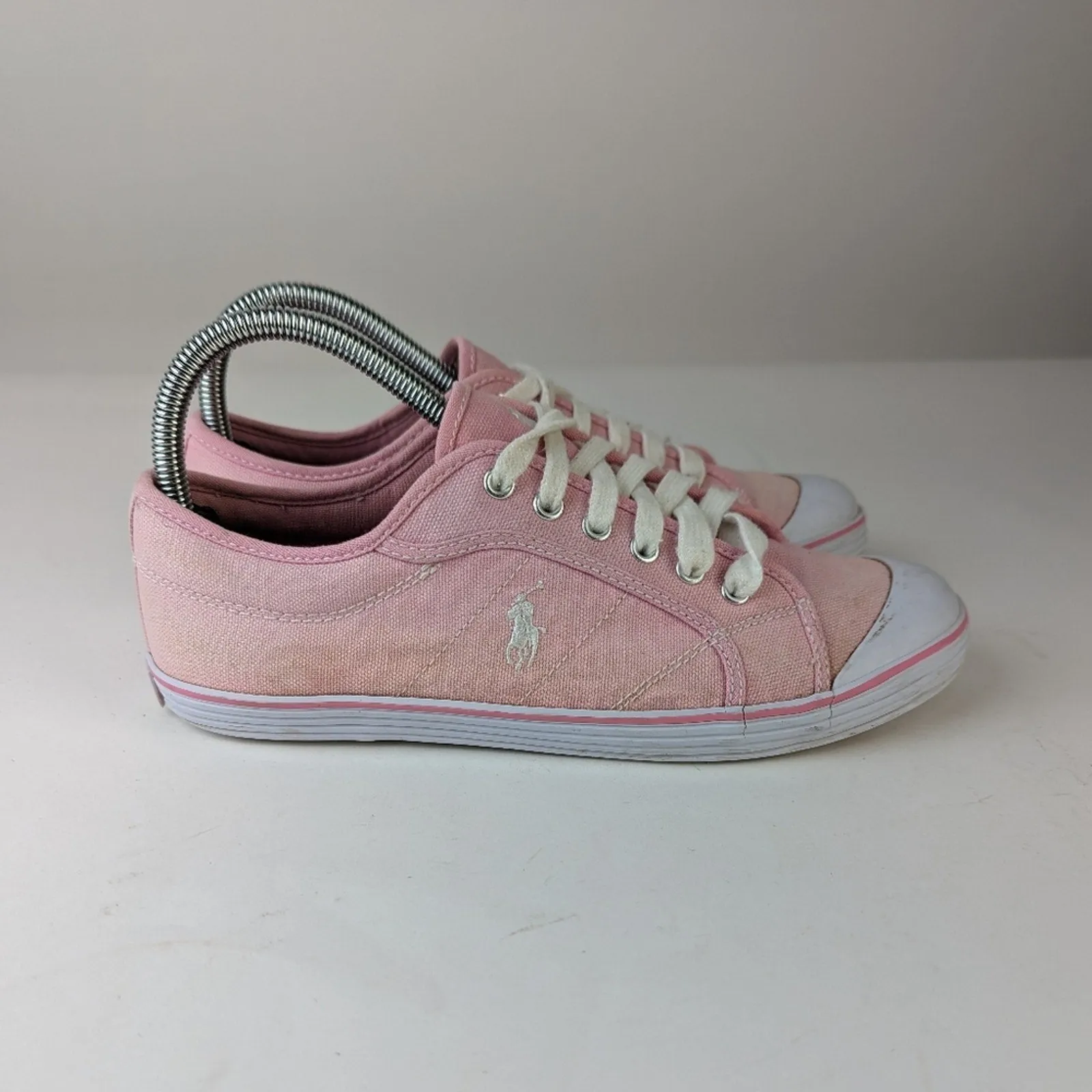 Polo Ralph Lauren Marin Pink Canvas Sneaker 8