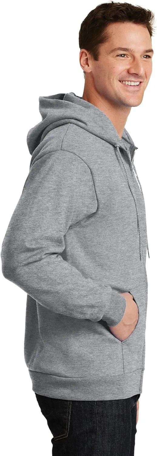 Port & Company - Essential Fleece Full-Zip Hooded Sweatshirt. PC90ZH