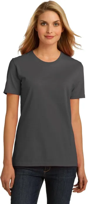 Port & Company Ladies Essential 100% Cotton T-Shirt, Charcoal