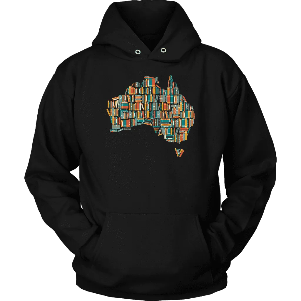 "Australia Bookish Map" Hoodie