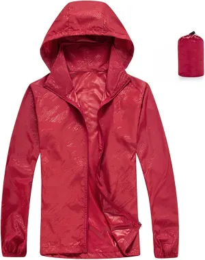 Rain Jackets For Women Thin Waterproof Windbreaker Jacket Ladies Zip Up Raincoats With Hood Lightweight Packable 3Xl