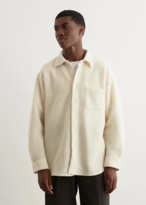 Regular Collar Waffle Shirt