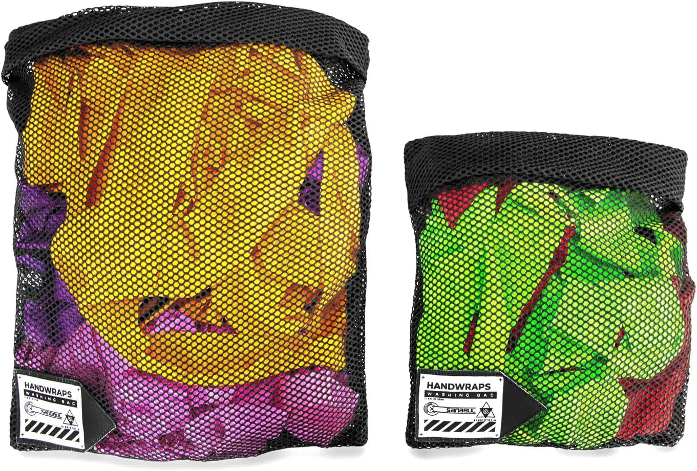 Sanabul Handwrap Laundry Bag Mesh Boxing Glove Hand Wrap Wash Bag with Zipper - Black, Standard