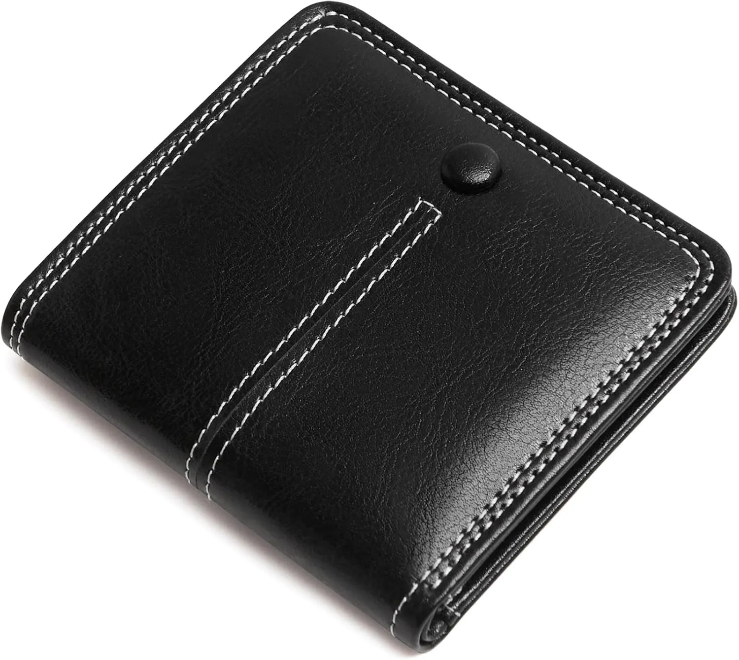Slim Wallet for Women RFID Wallet Women Small Wallets Woman Thin Credit Card Holder RFID Blocking Bifold Compact Pocket Ladies Leather Black Mini Purse