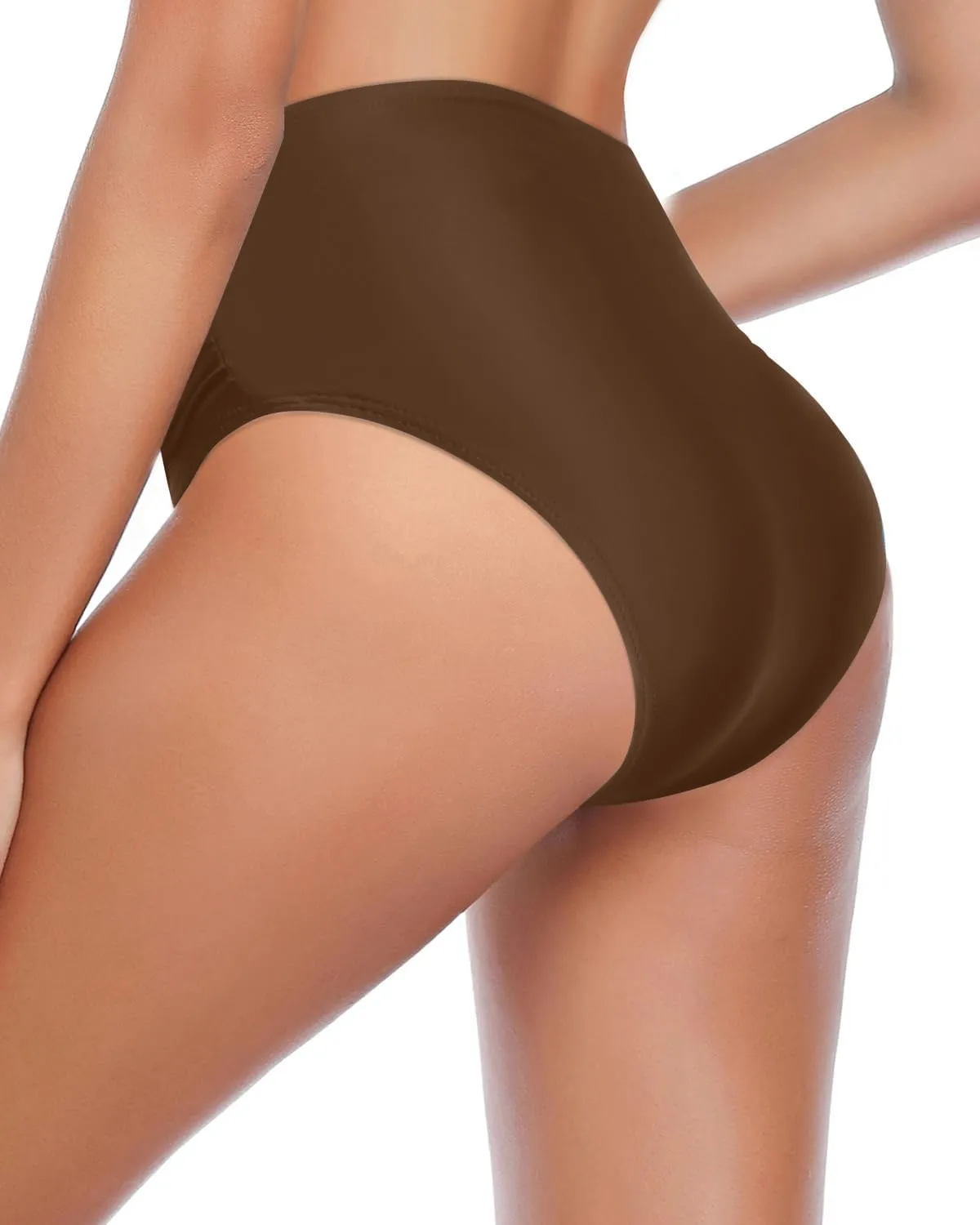 Tempt Me Women High Waisted Bikini Bottom Full Coverage Swimsuit Bottom