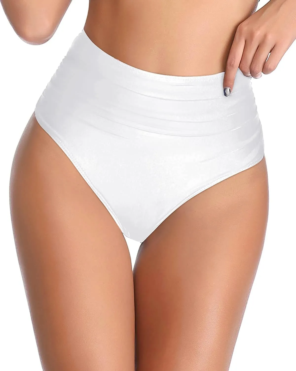 Tempt Me Women High Waisted Bikini Bottom Full Coverage Swimsuit Bottom