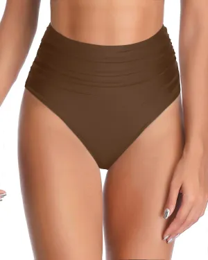 Tempt Me Women High Waisted Bikini Bottom Full Coverage Swimsuit Bottom