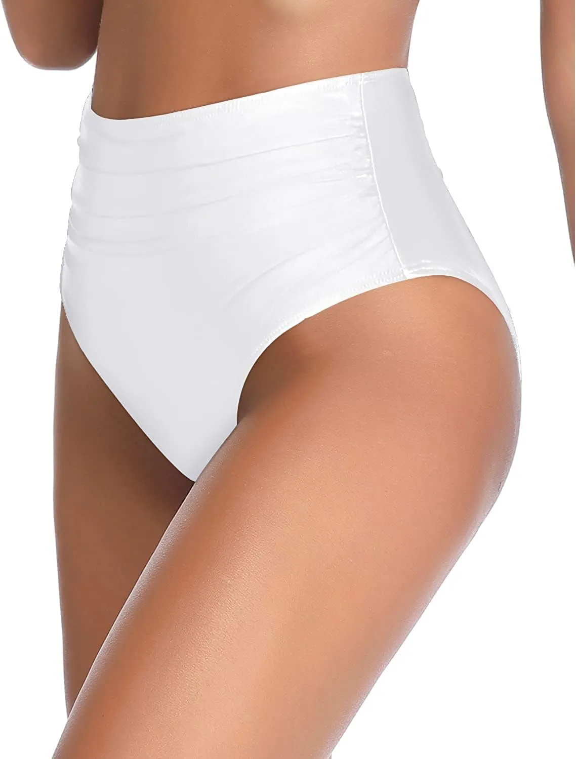 Tempt Me Women High Waisted Bikini Bottom Full Coverage Swimsuit Bottom