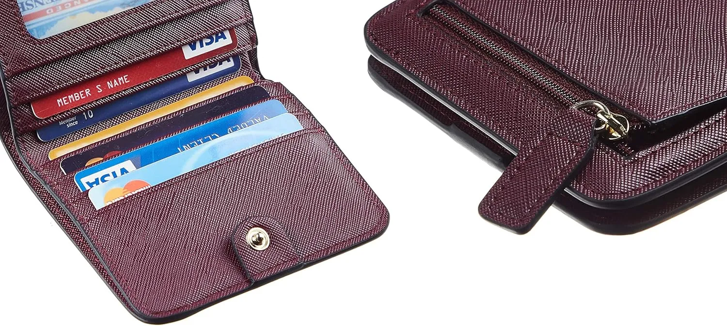 Toughergun Wallet Women Rfid Blocking Small Compact Bifold Luxury Leather Pocket Wallet Ladies Mini Purse with ID Window