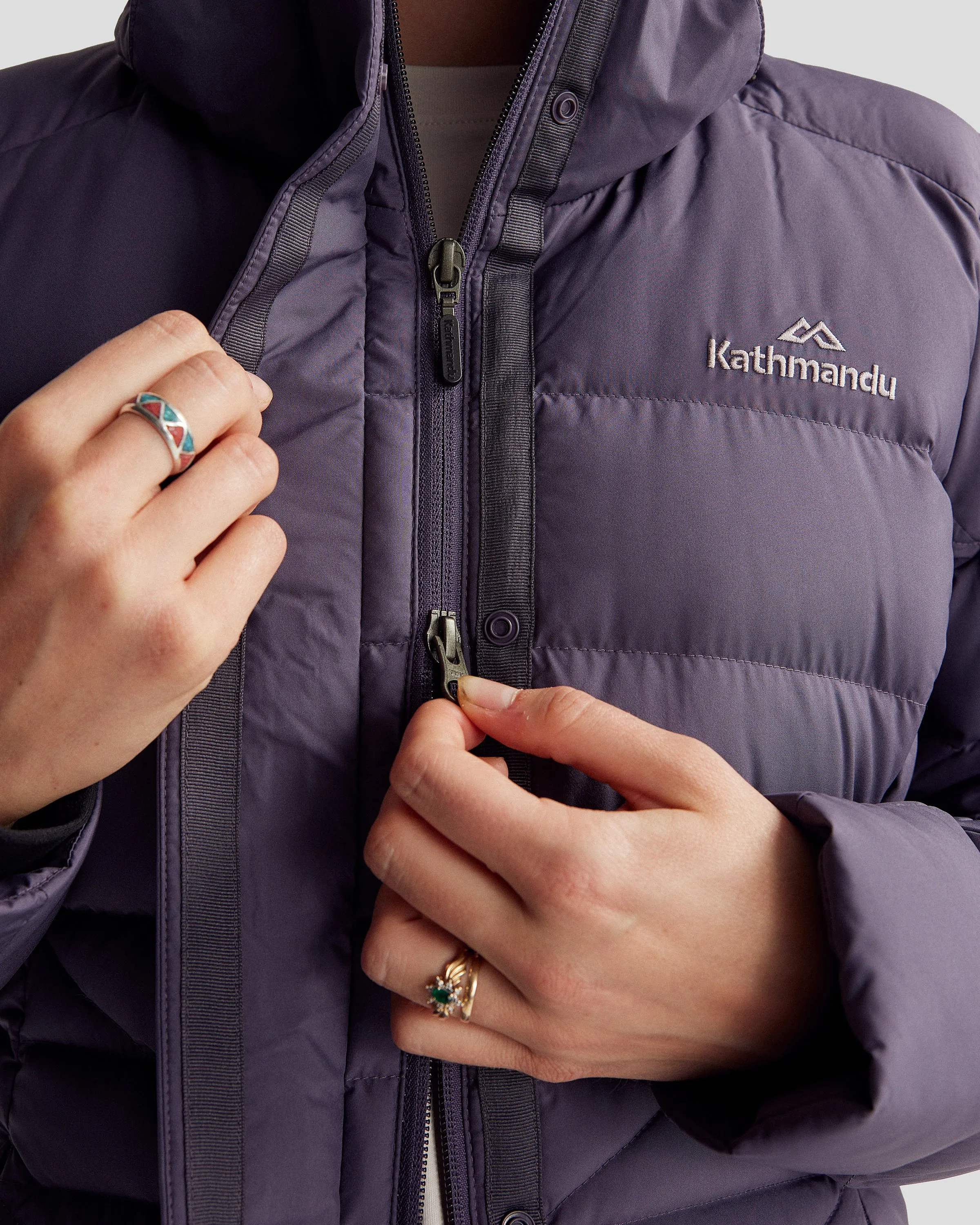 Winterburn Women's Longline Down Coat v2 - Orbit
