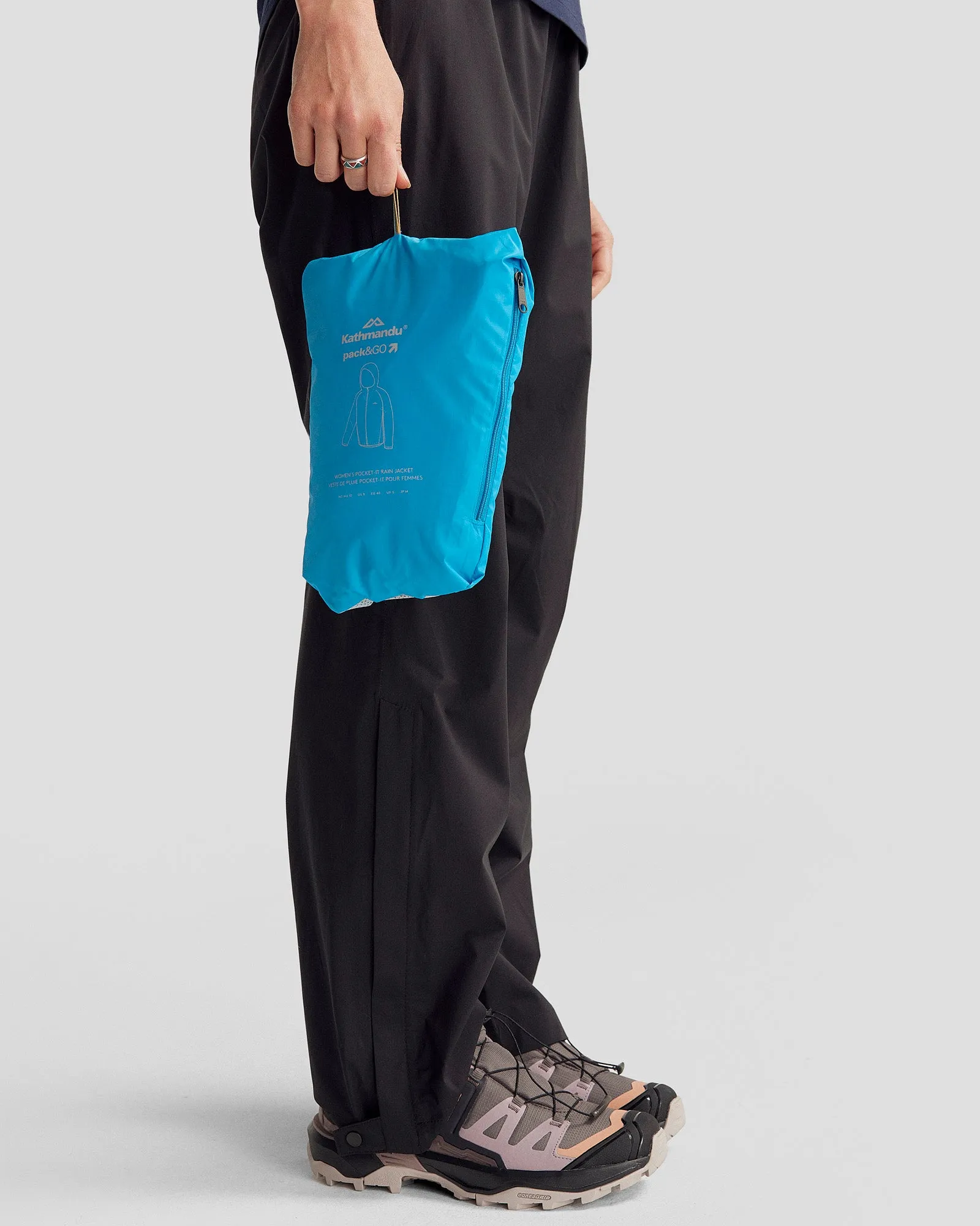 Women's Pocket-it 2-layer Rain Jacket - Sea Blue