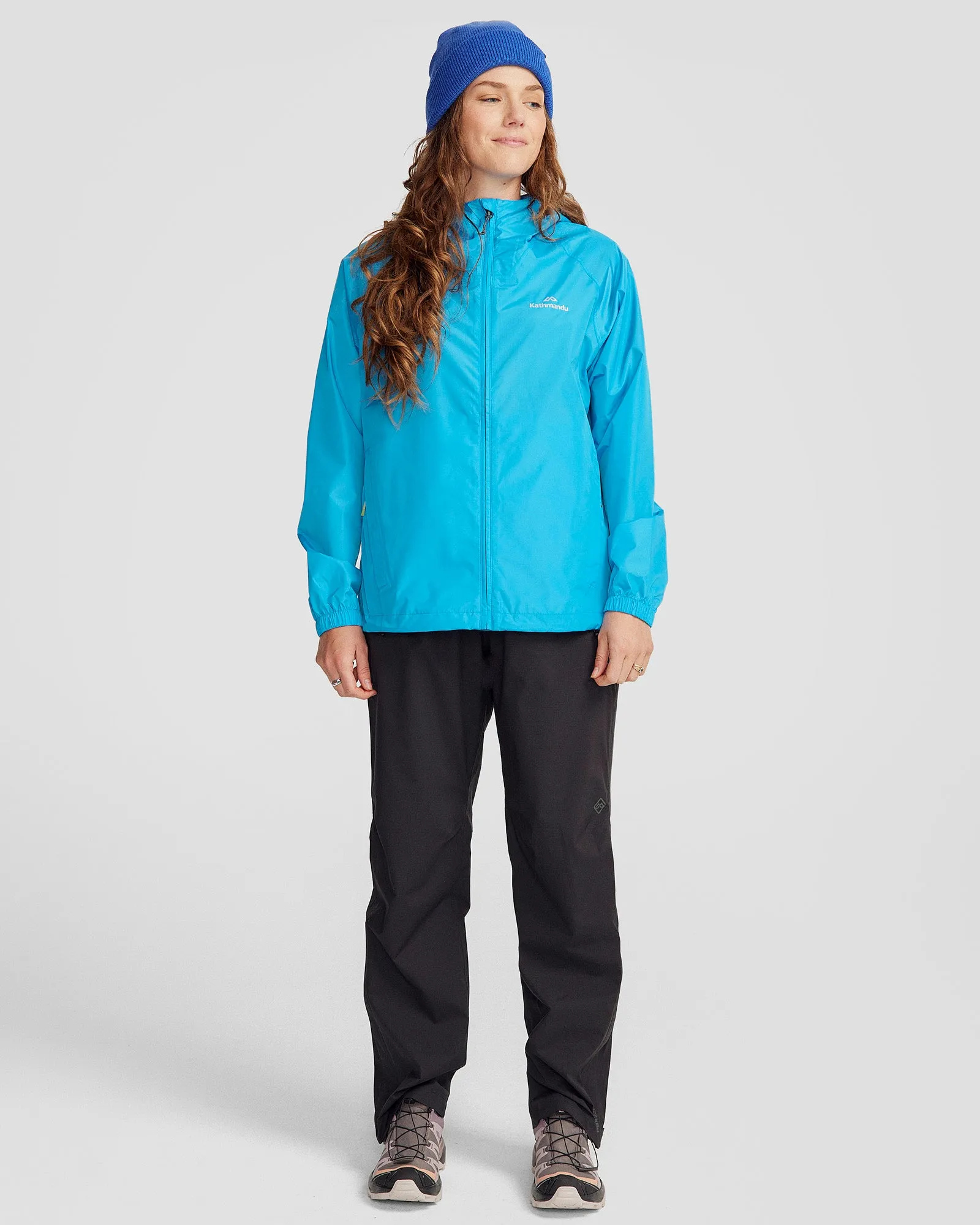 Women's Pocket-it 2-layer Rain Jacket - Sea Blue