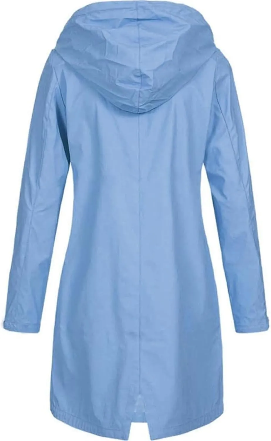 Womens Rain Jacket Fall Fashion 2024 Casual Zip Up Hooded Raincoat Travel Hiking Waterproof Windbreaker Outerwear