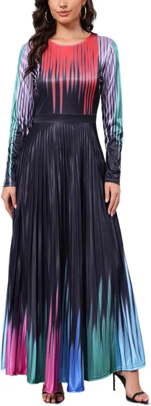 Women's Summer Floral Spaghetti Strap Long Maxi Dresses Low-Cut Bohemian Beach Sundress