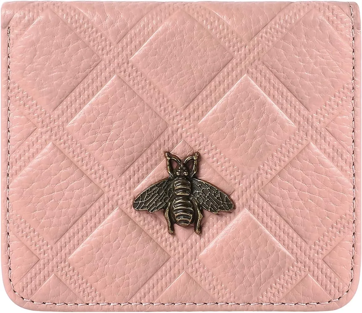 Womens Wallet RFID Blocking Small Compact Bifold Genuine Leather Pocket Wallet Mini Wallets for Women Ladies Purse
